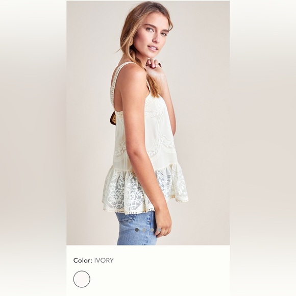 Anna Sui for Anthropologie Lace peplum top (m) - Picture 2 of 6